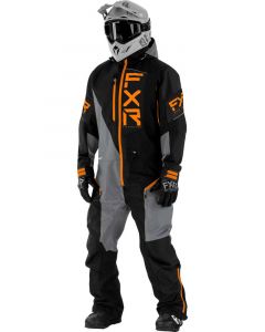FXR Recruit Lite Monosuit 21 Black/Grey/Orange