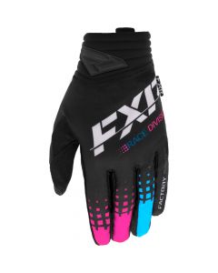 FXR Prime MX Crosshandske 23 Black/Blue/Pink